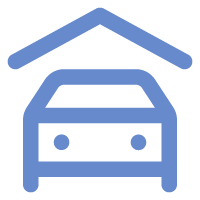Icon of car under shelter